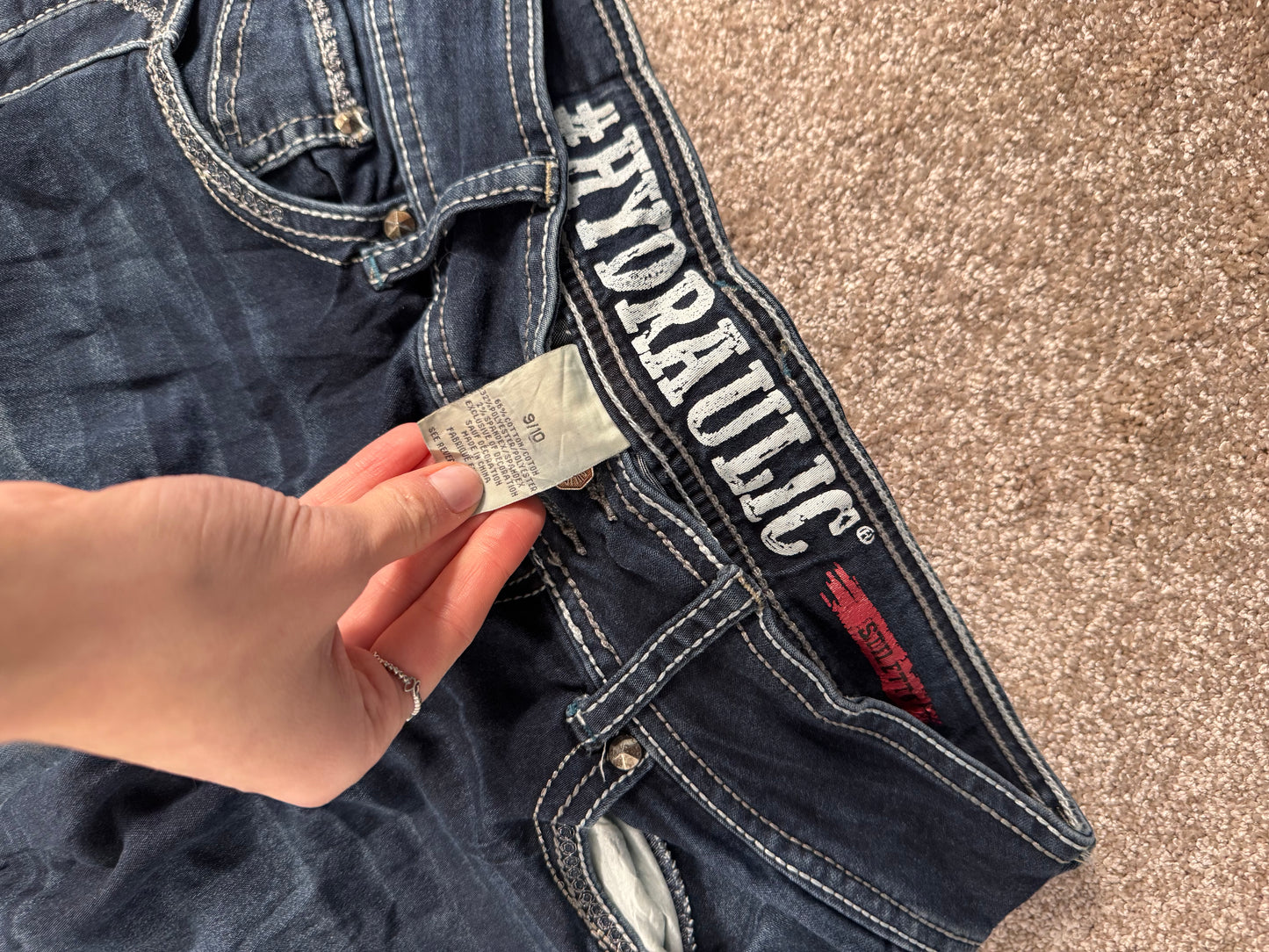Lågmidjade jeans stl: S/M