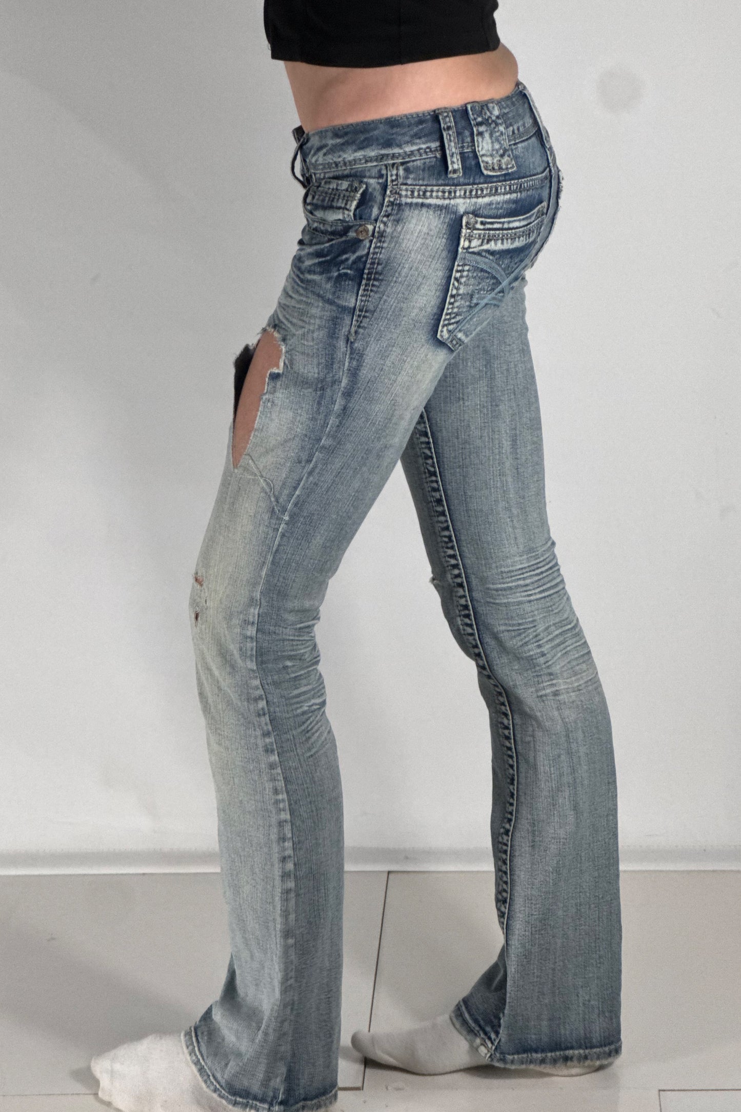 Lågmidjade jeans stl: XXS