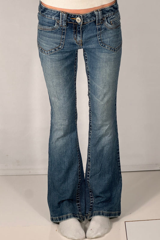 Lavtaljede jeans str: S