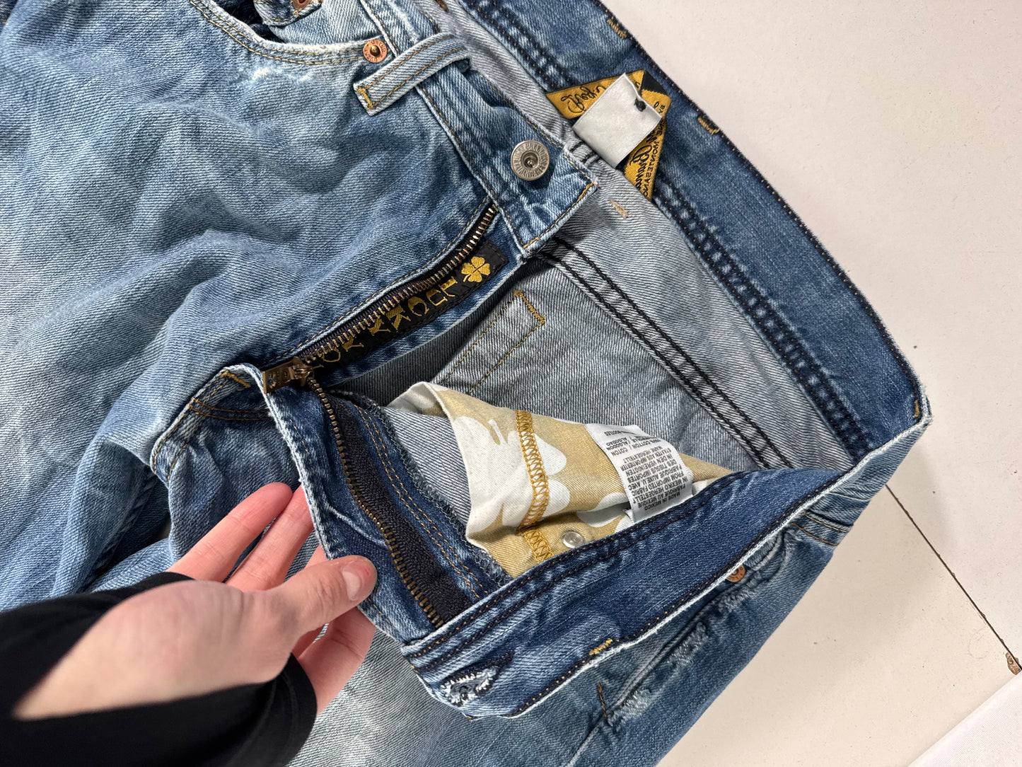 Lågmidjade jeans stl: S