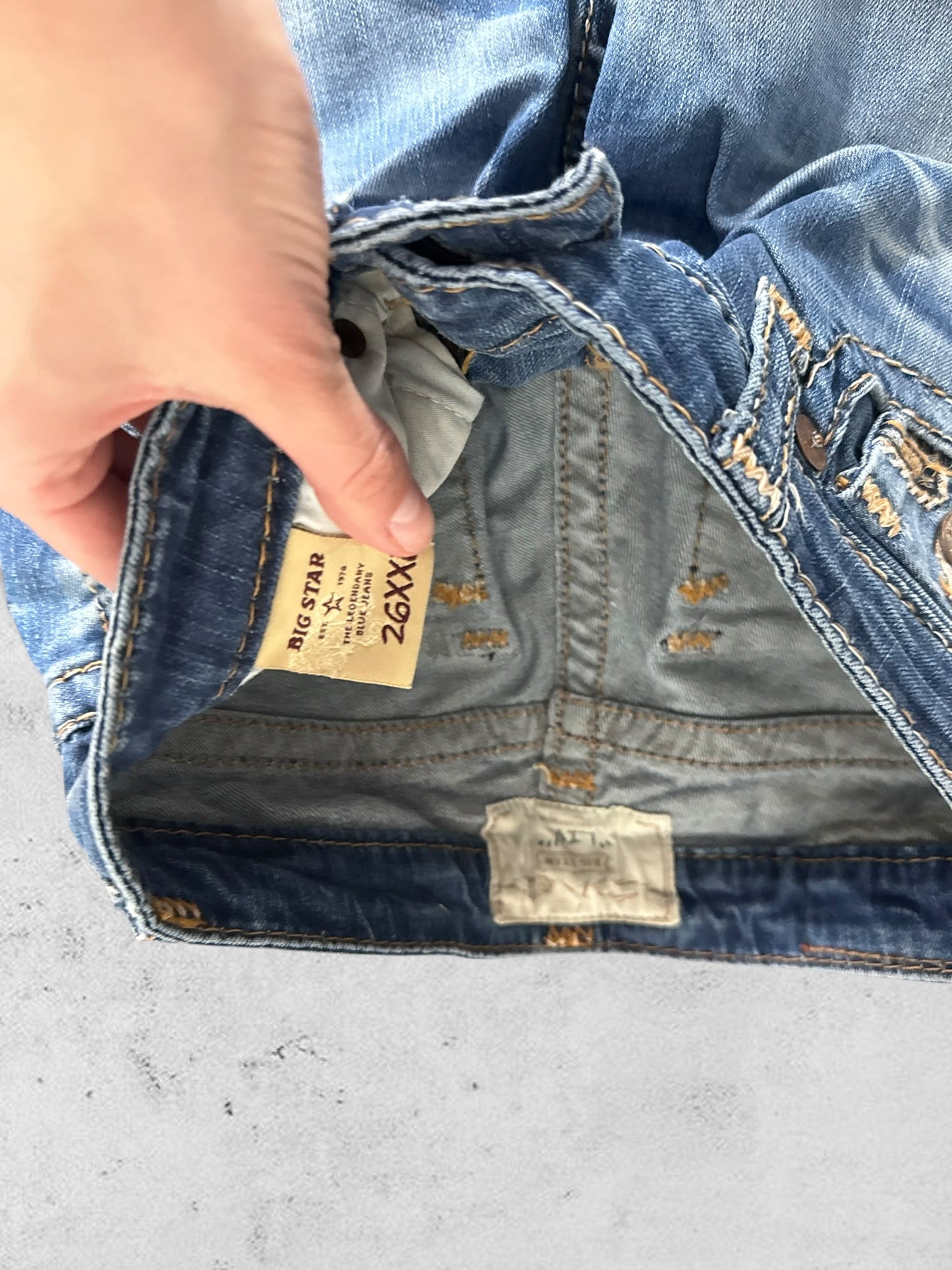 Lågmidjade jeans stl: XS