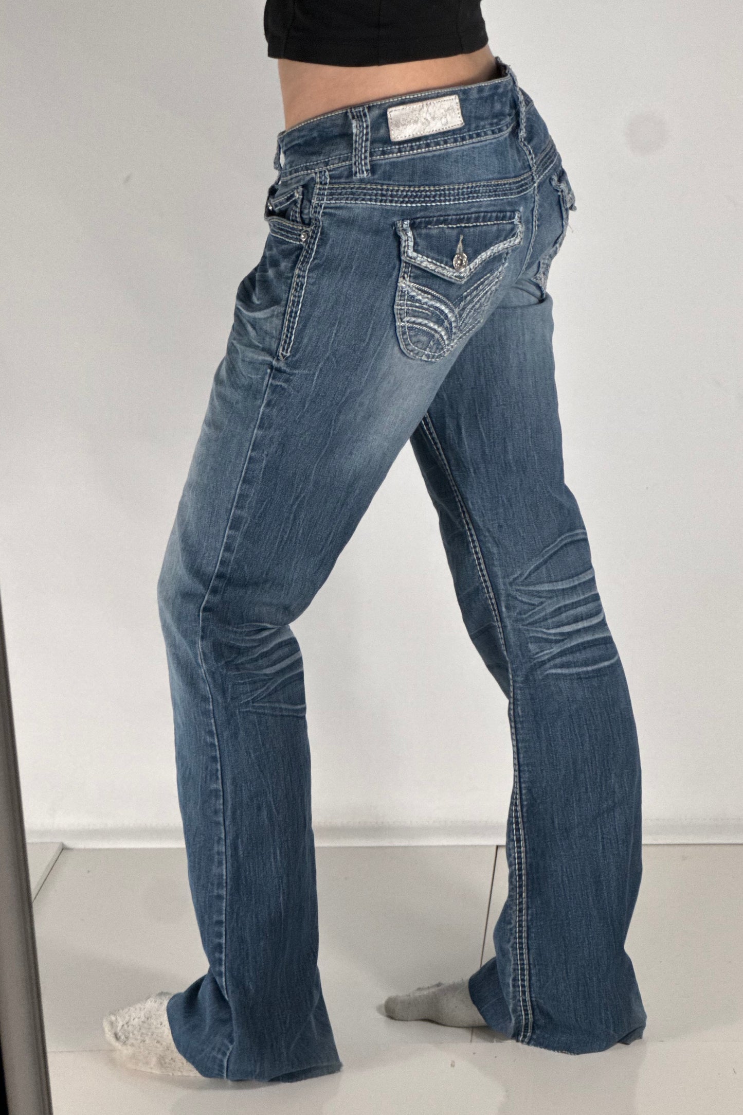 Lågmidjade jeans stl: M