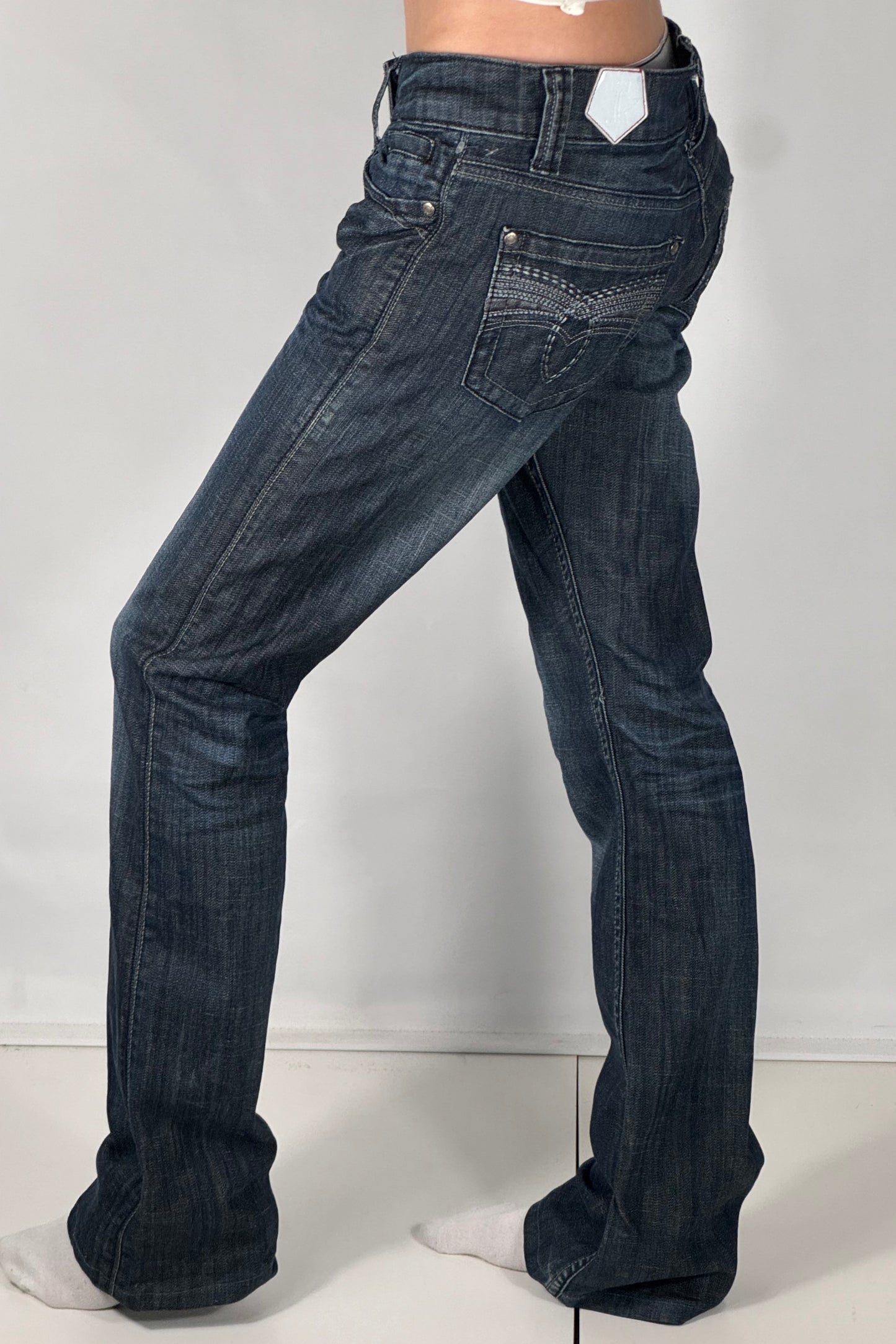 Lavtaljede jeans str: S