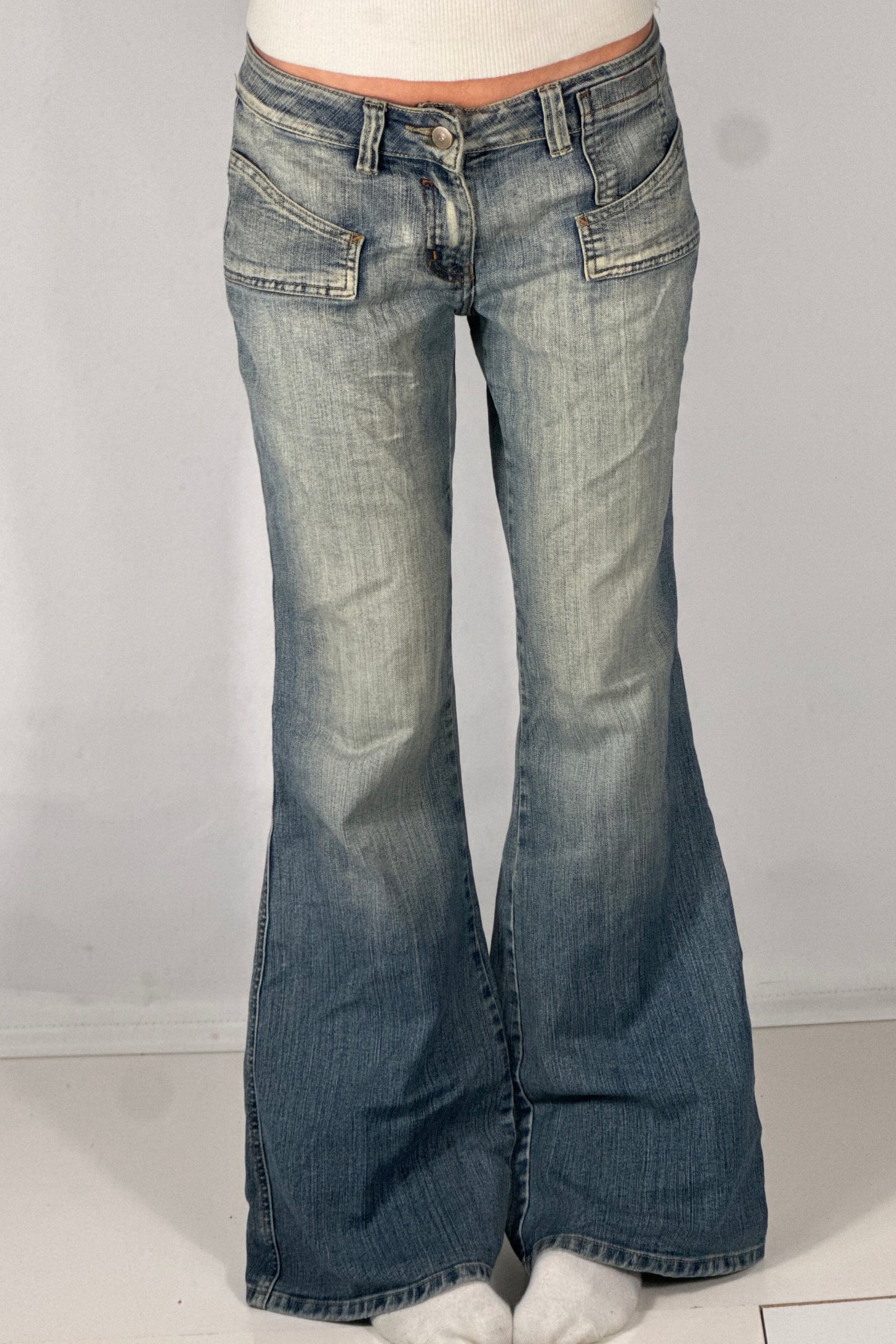 Lavtaljede jeans str: S