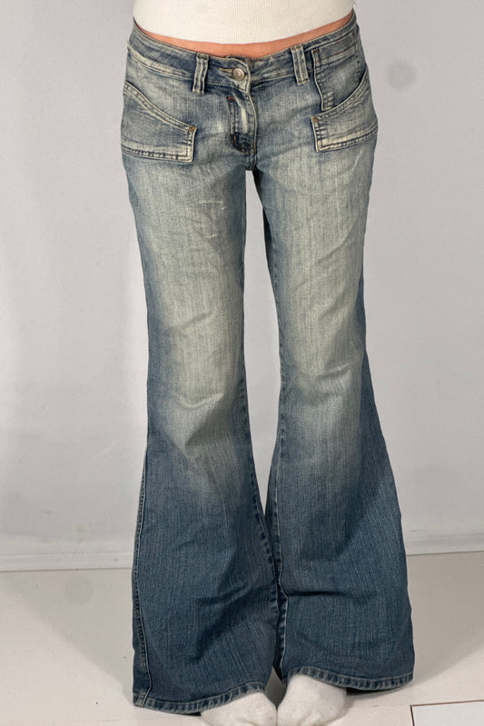 Lavtaljede jeans str: S