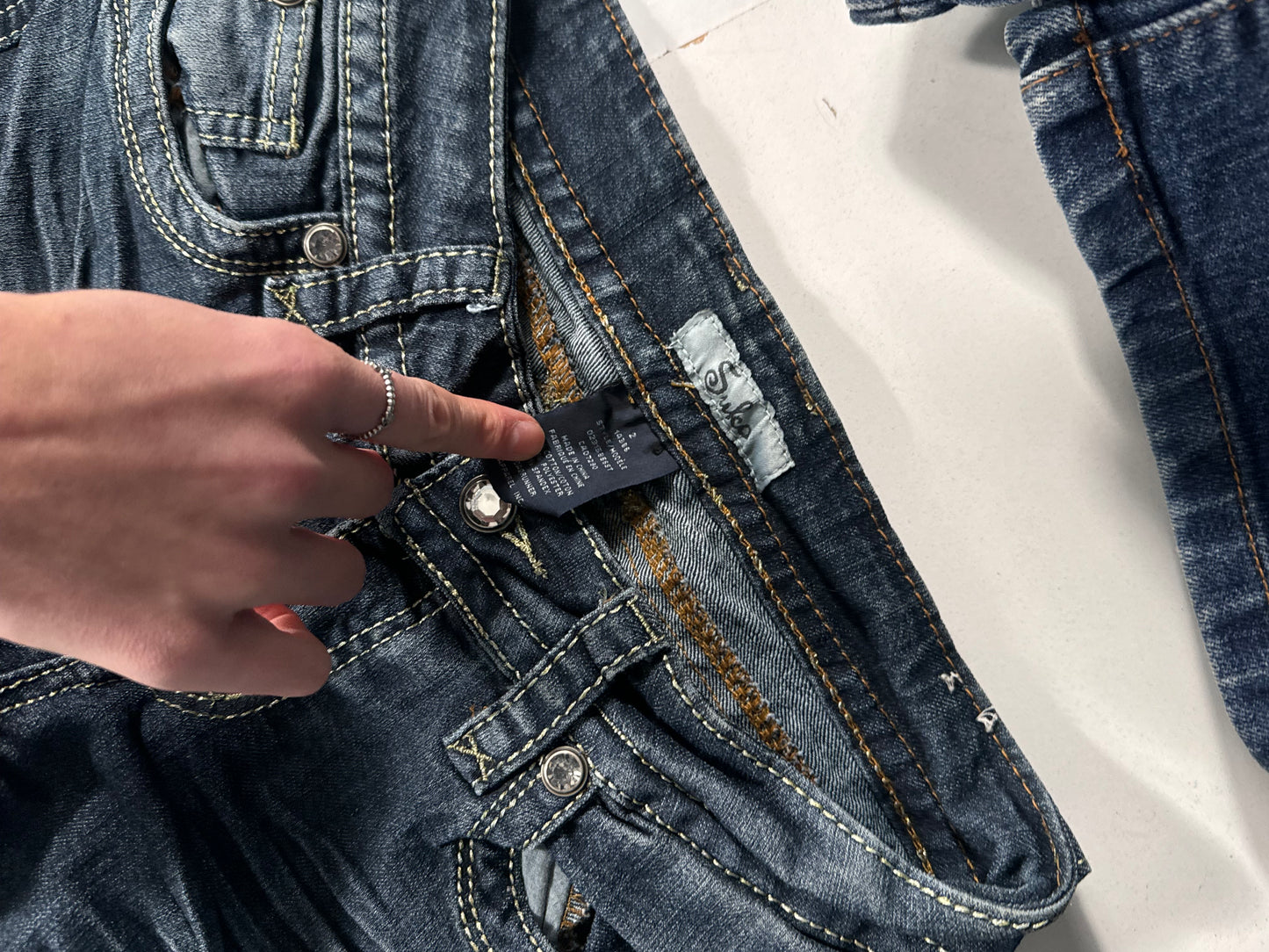 Lågmidjade jeans stl: XS
