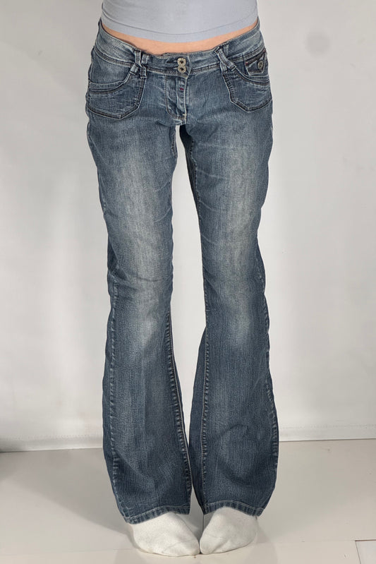 Lavtaljede jeans str: S