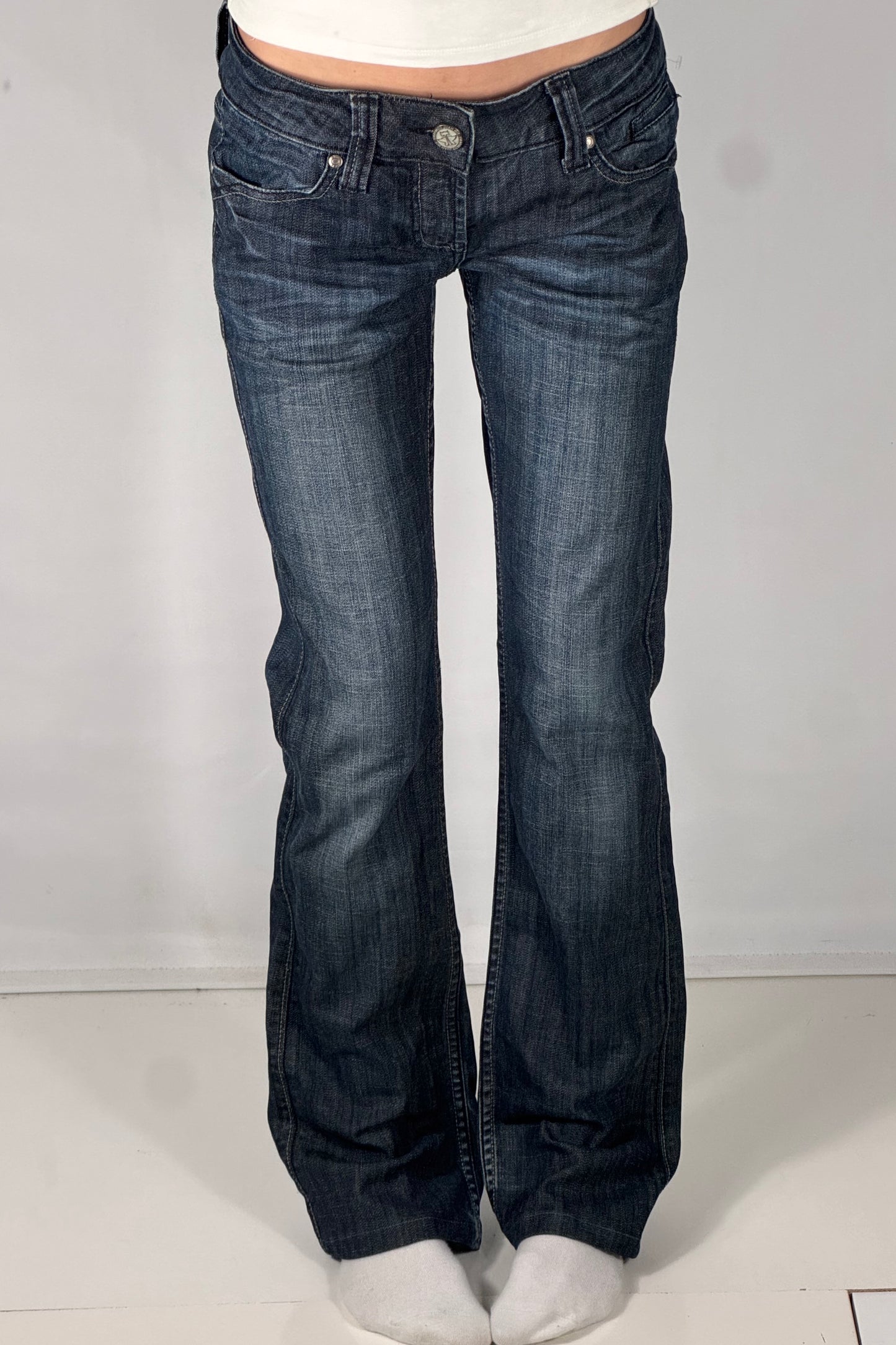 Lavtaljede jeans str: S