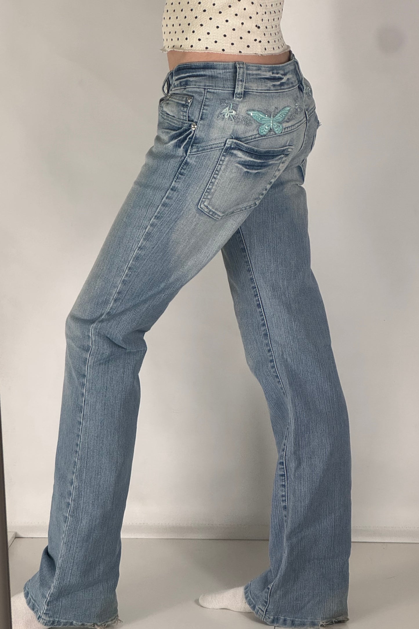 Lågmidjade jeans stl: S