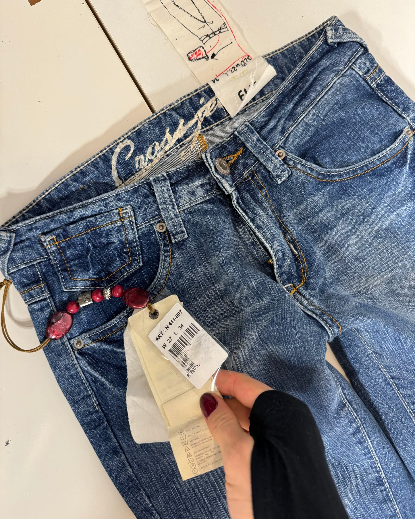 Lågmidjade jeans stl: XXS