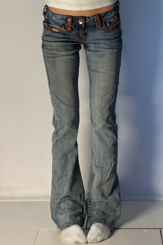 Lågmidjade jeans stl: XS