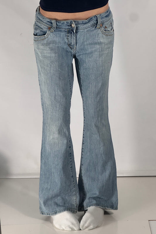 Lavtaljede jeans str: M