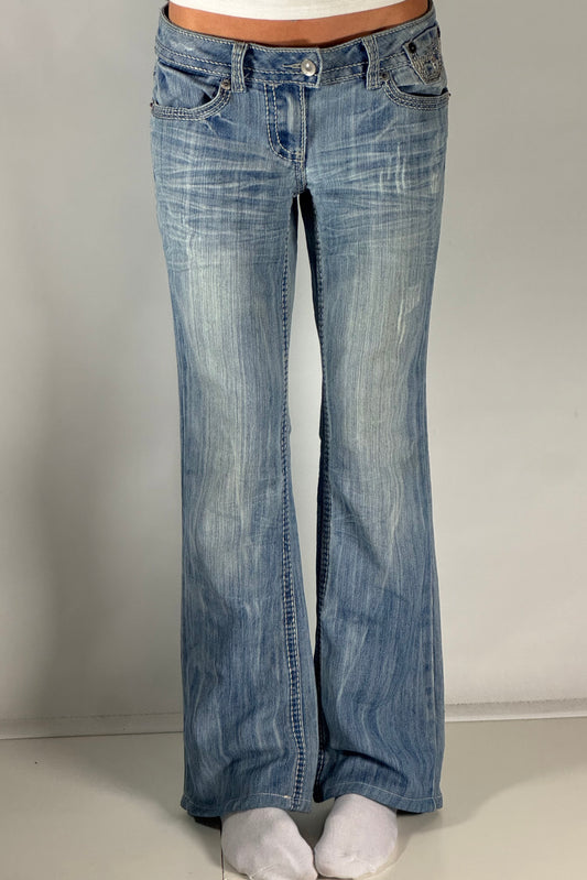 Lågmidjade jeans stl: S/M