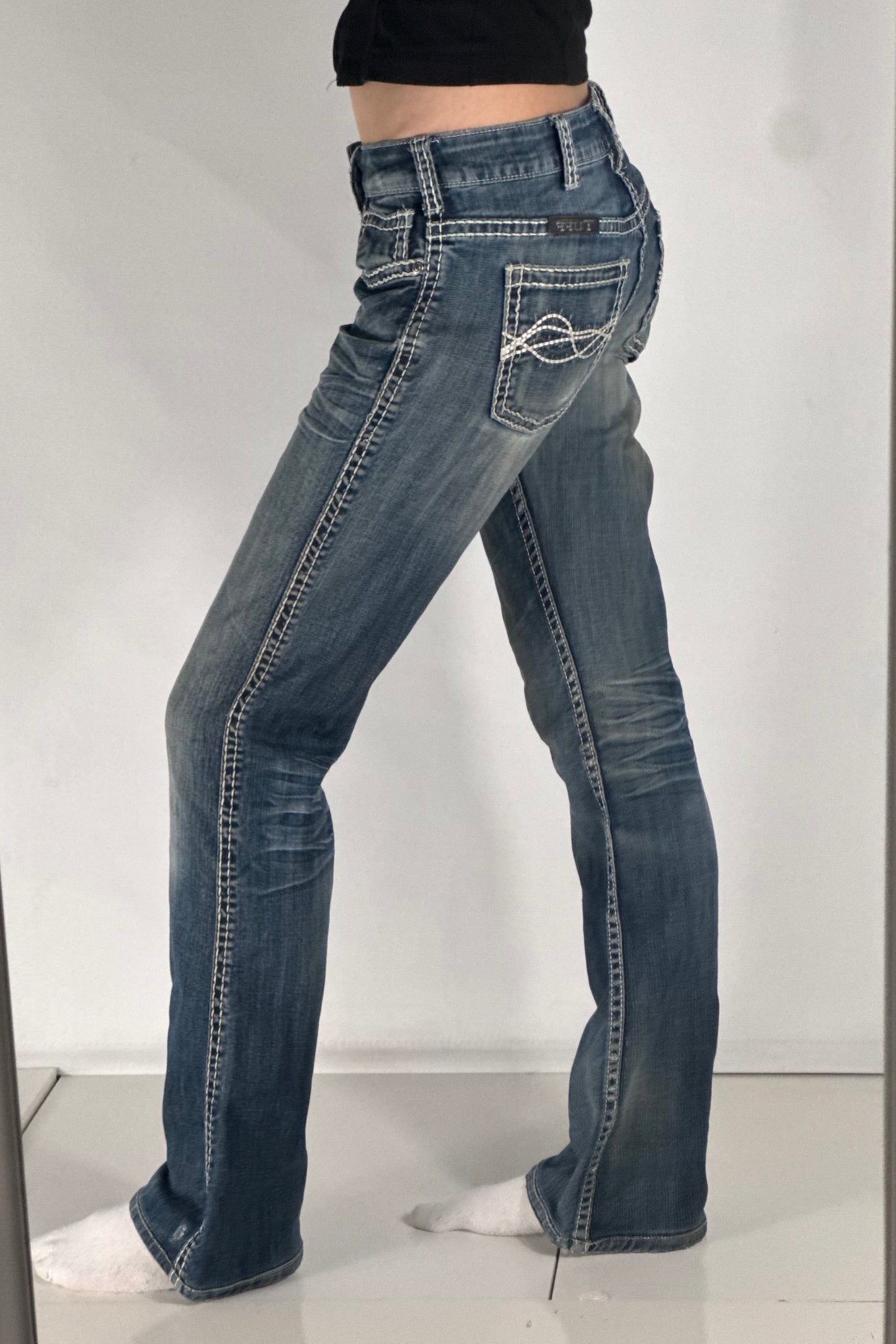 Lavtaljede jeans str: