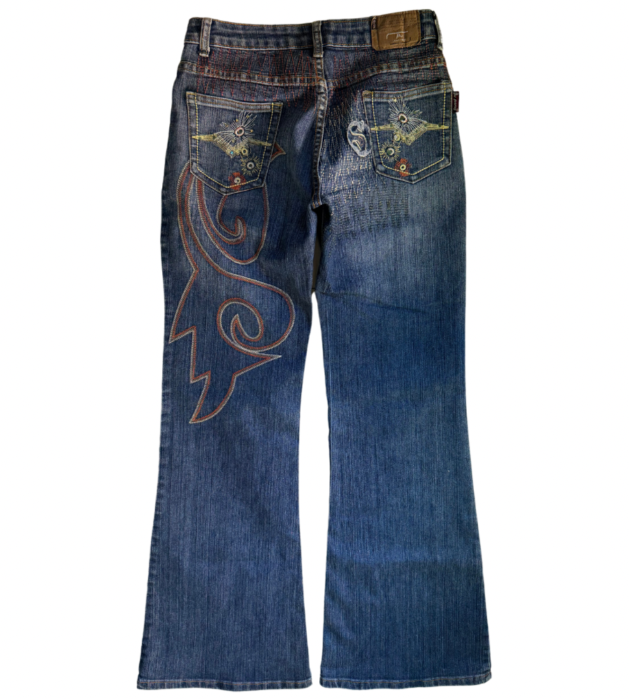 Lågmidjade jeans–stl: XS