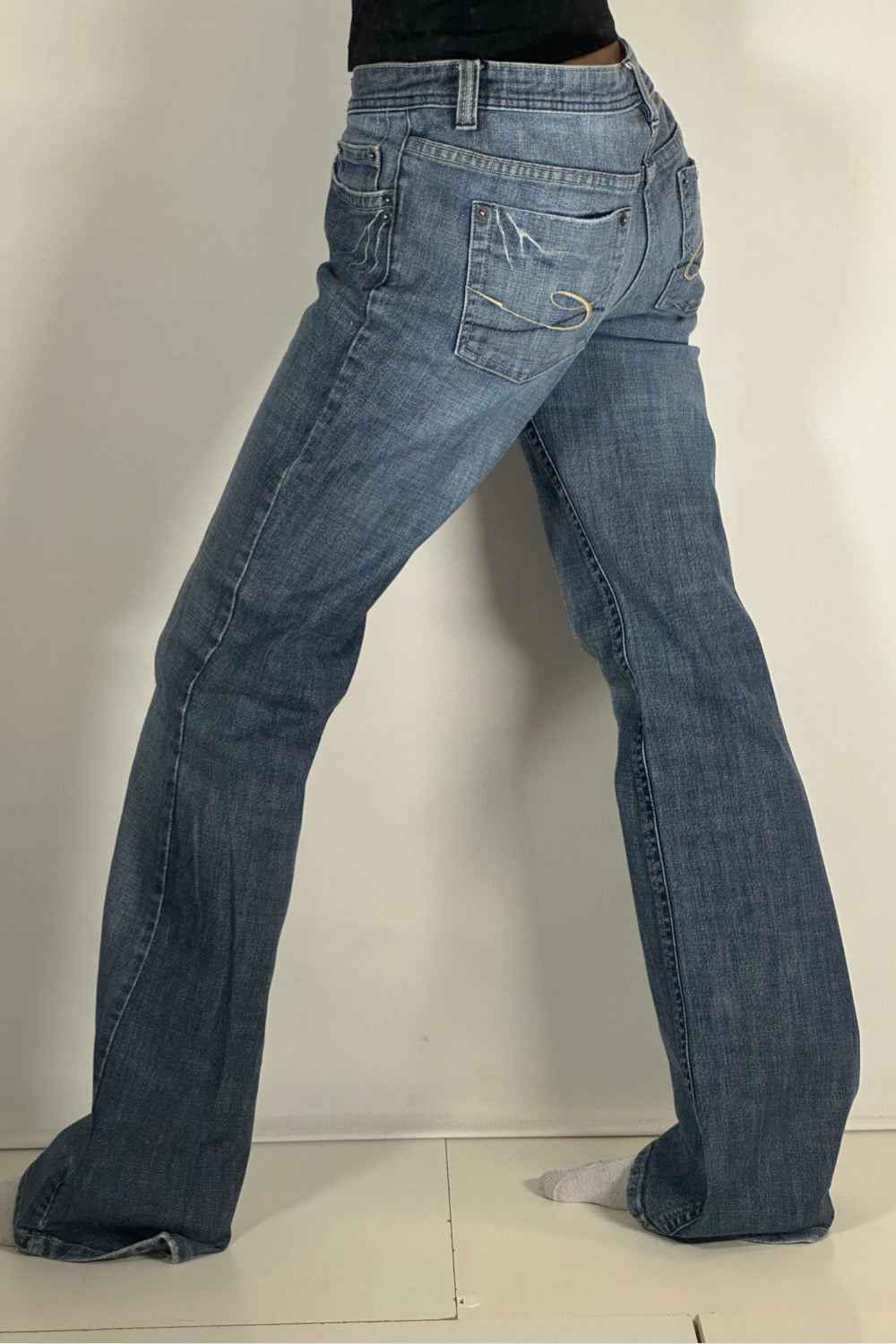 Lågmidjade jeans stl: M