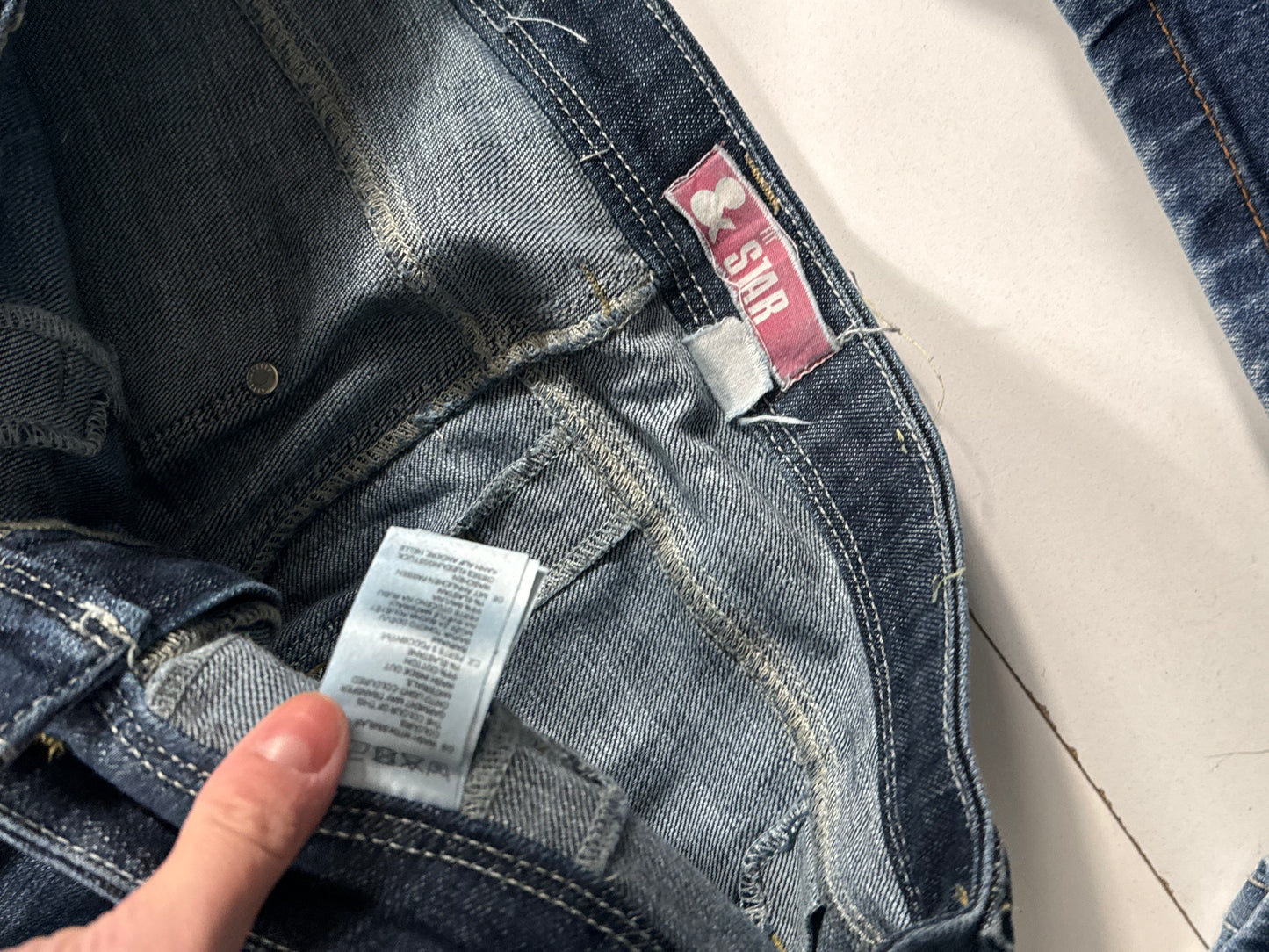Lavtaljede jeans str: S/M