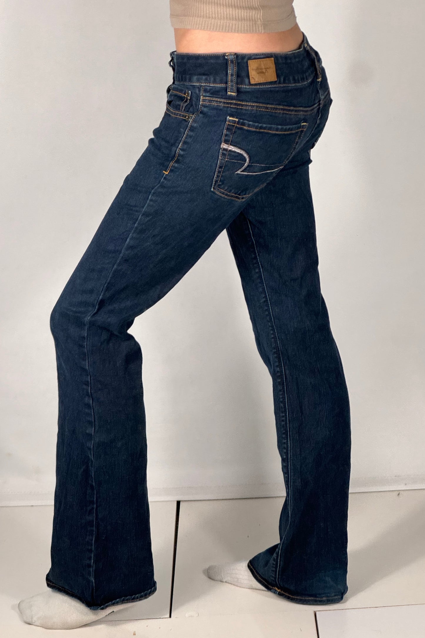 Lavtaljede jeans str: S