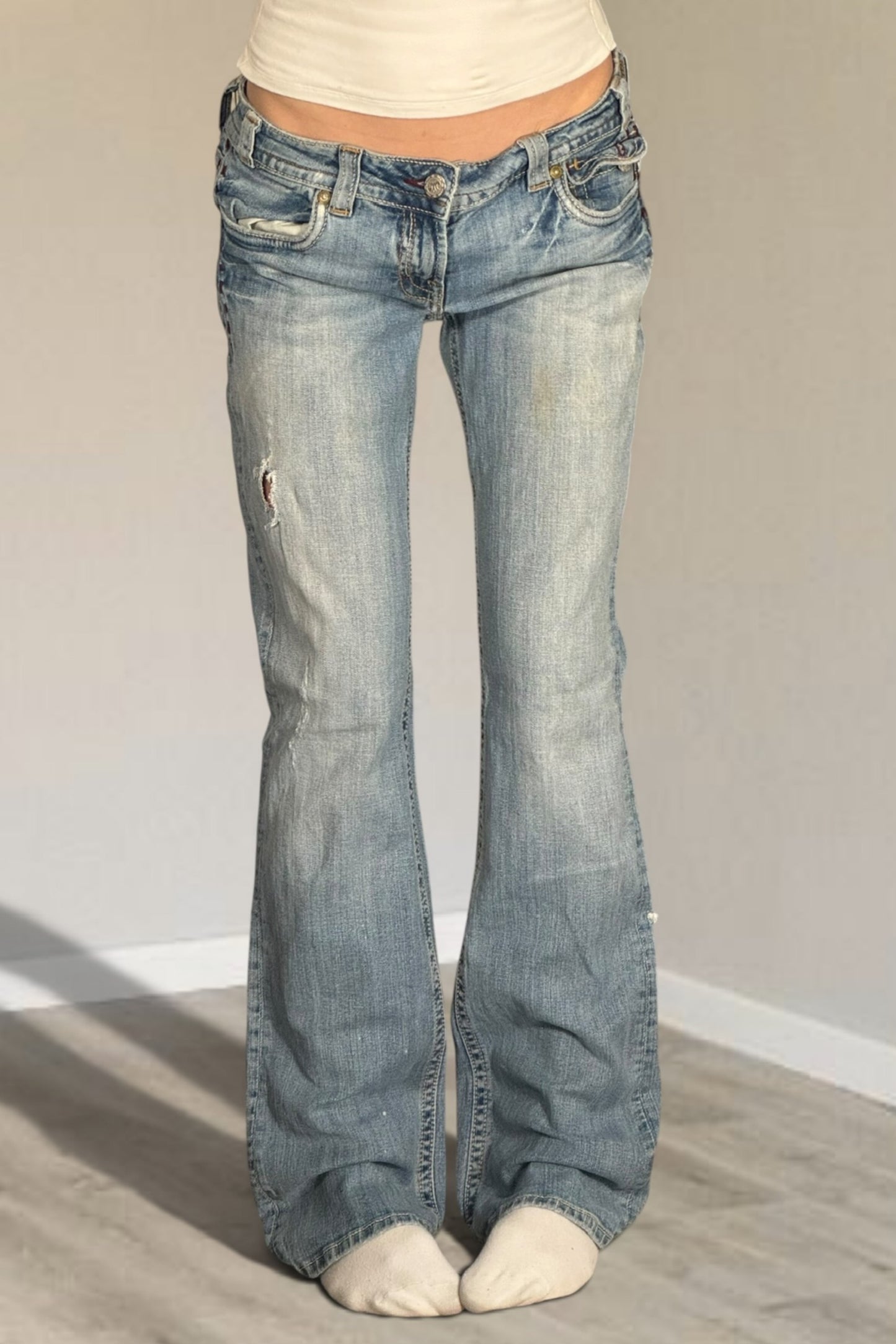 Lågmidjade jeans stl: M
