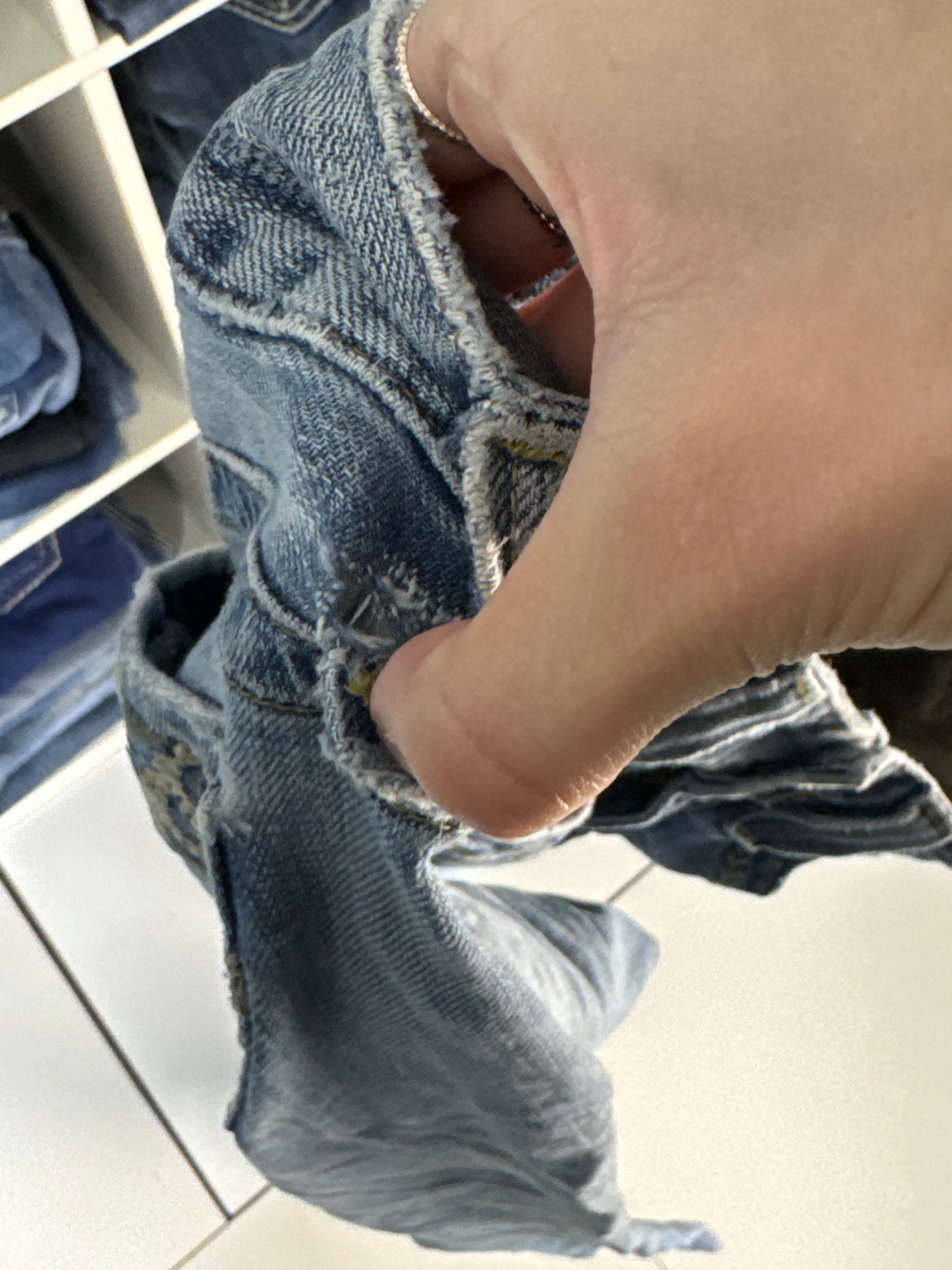 Lågmidjade jeans stl: S