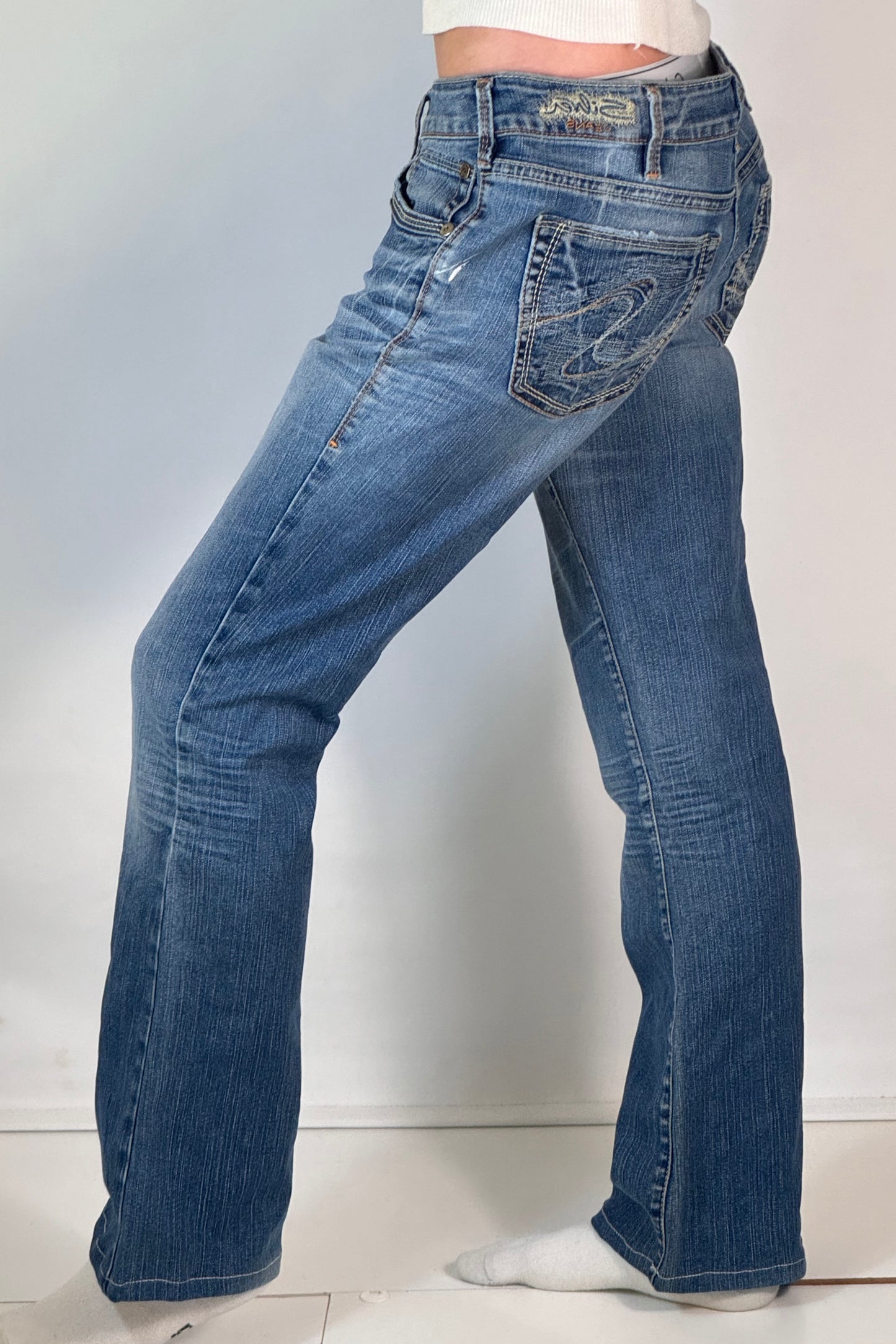 Lågmidjade jeans stl: M