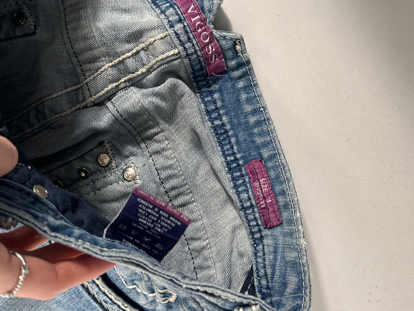 Lavtaljede jeans str: M