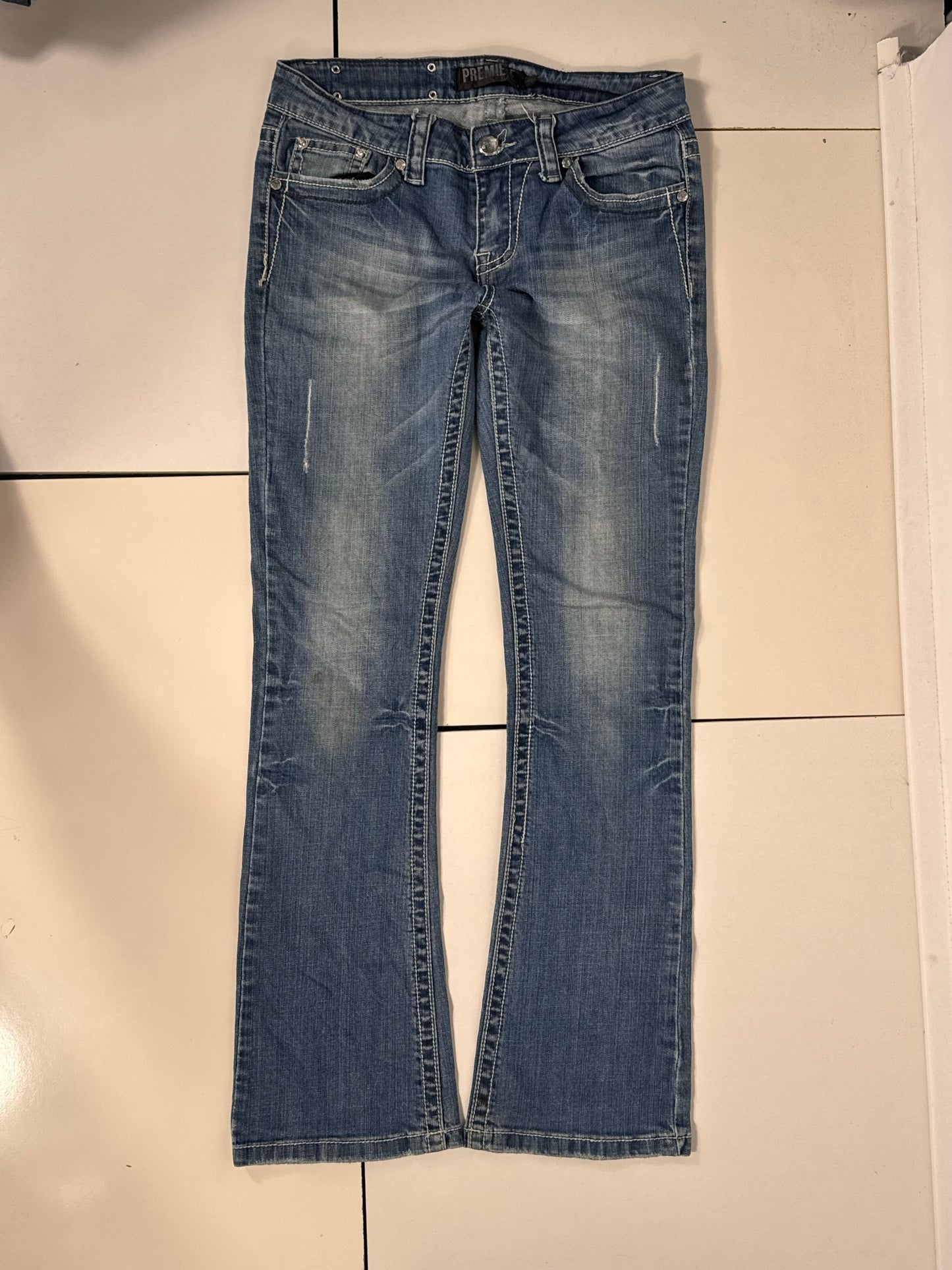 Lavtaljede jeans str: S