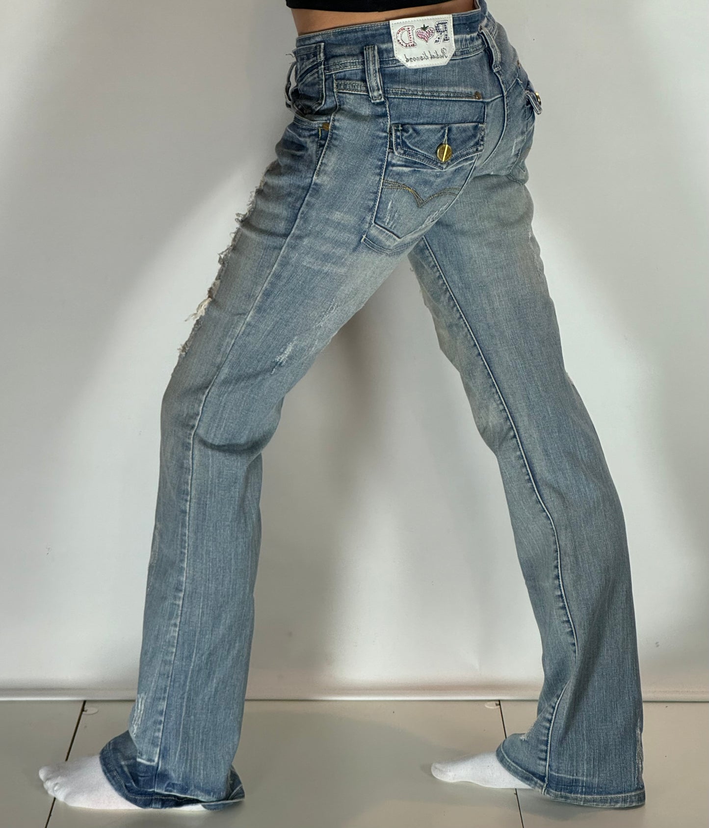 Lågmidjade jeans stl: S