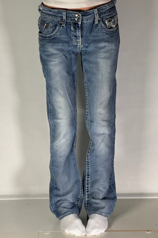 Lågmidjade jeans stl: S