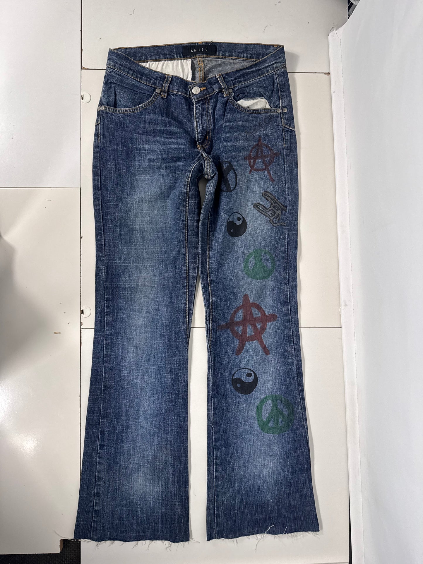 Lågmidjade jeans stl: XS