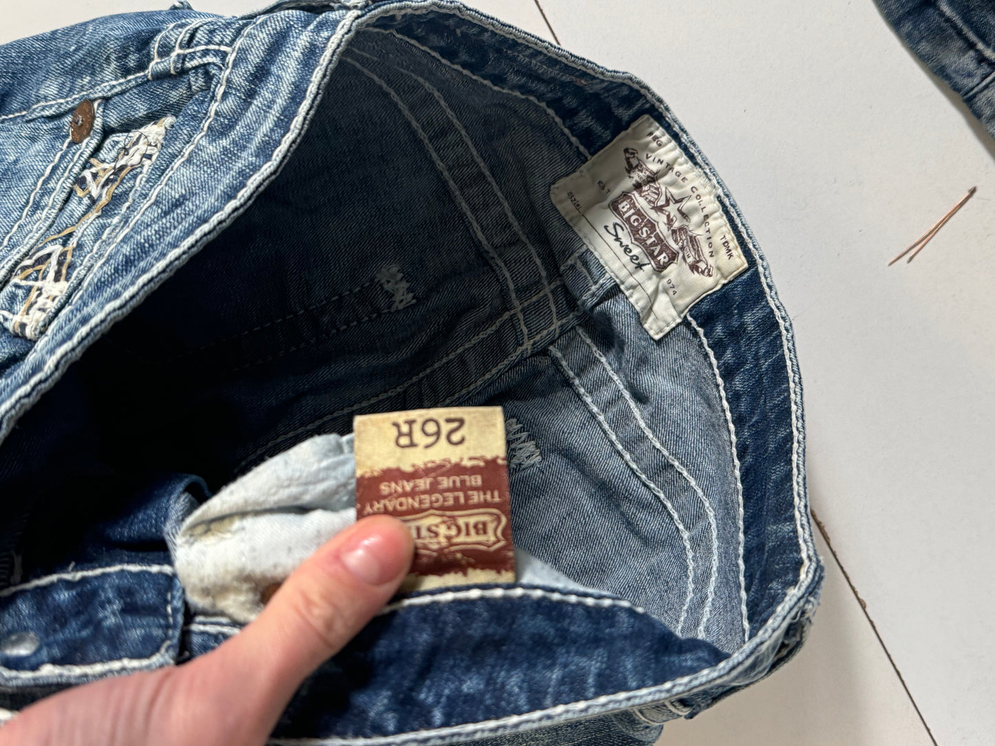 Lågmidjade jeans stl: XS