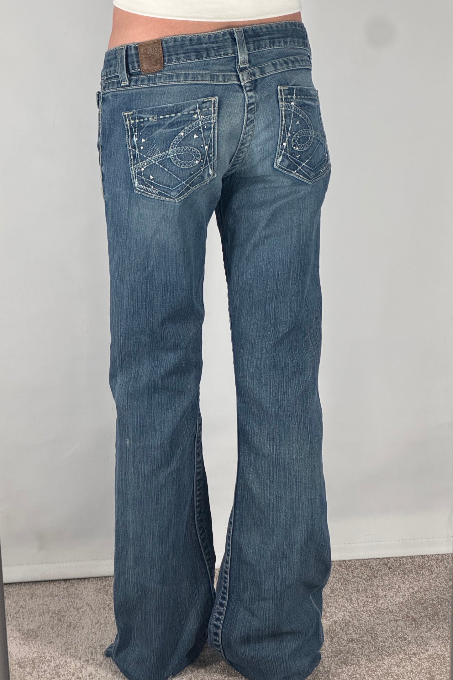 Lågmidjade jeans stl: S