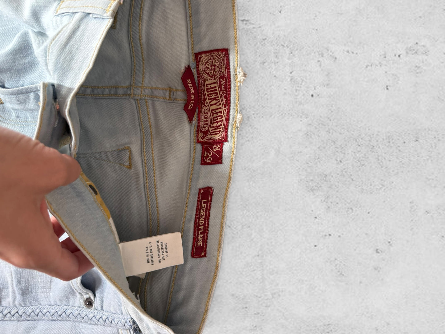 Lågmidjade jeans stl: S/M