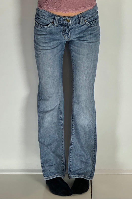 Lågmidjade jeans–stl: S