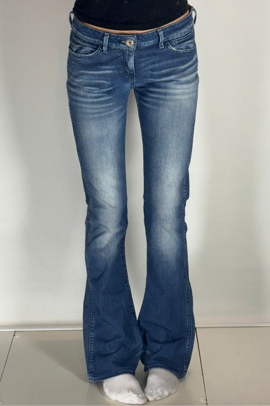 Lågmidjade jeans–stl: S