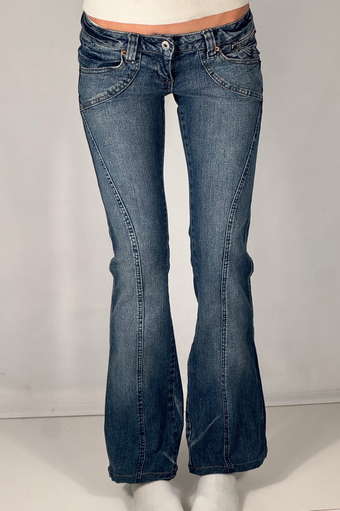 Lavlivede jeans str: XXS