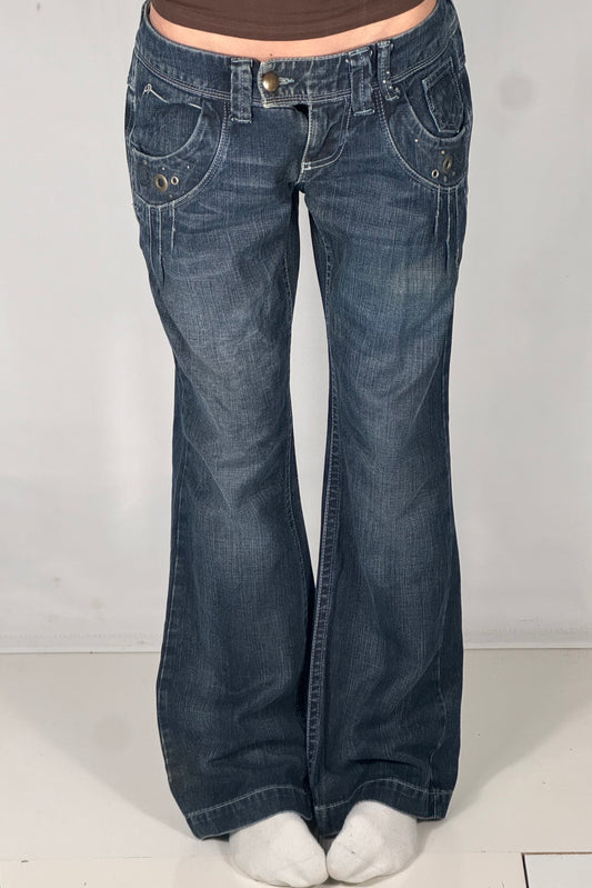 Lågmidjade jeans stl: S/M