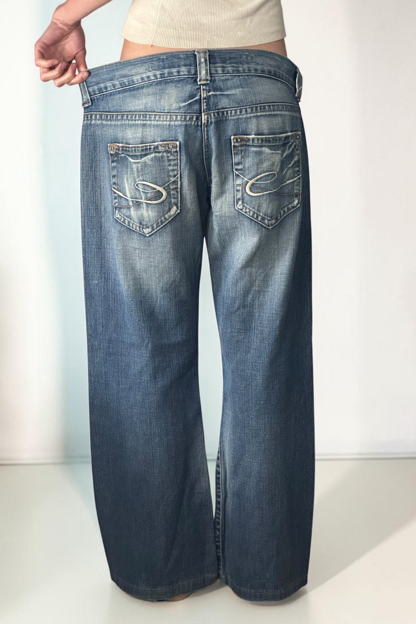 Lågmidjade jeans stl: L