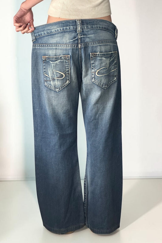 Lavt liv-jeans str.: L