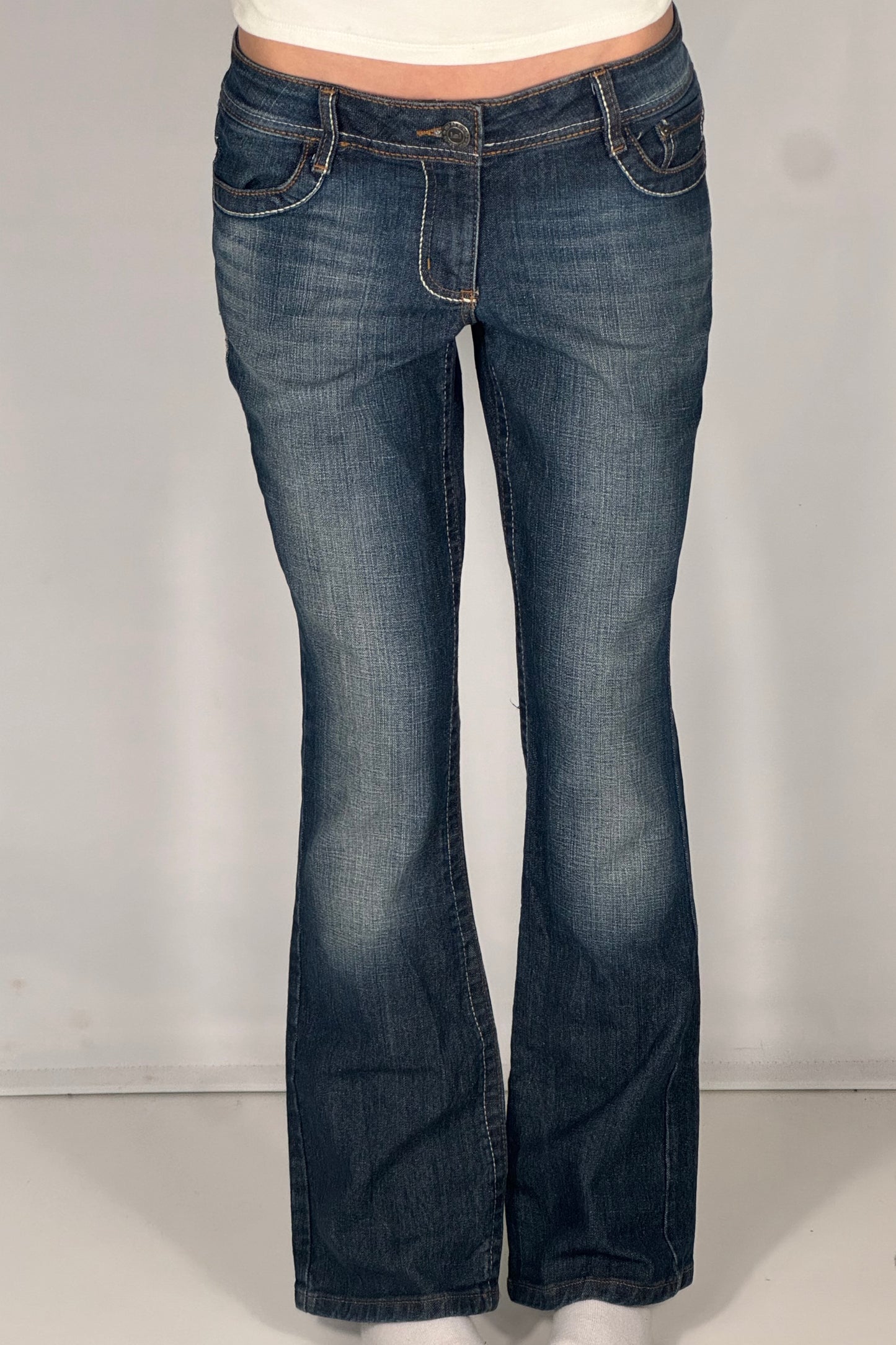Lavtaljede jeans str: S