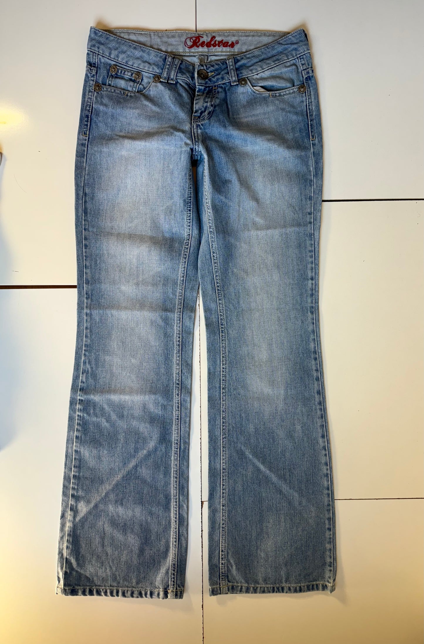 Lågmidjade jeans–stl: M