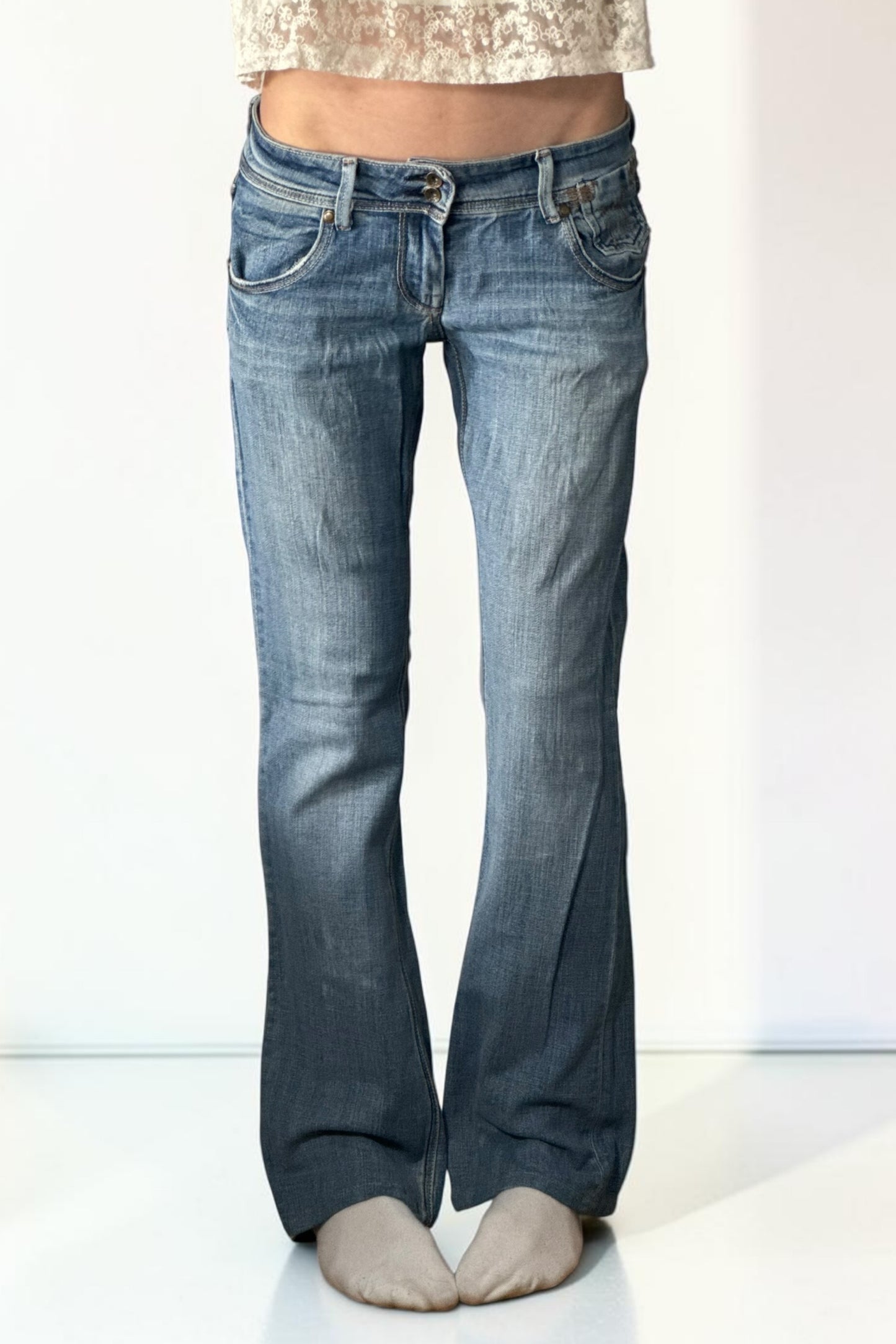 Lågmidjade jeans stl: S