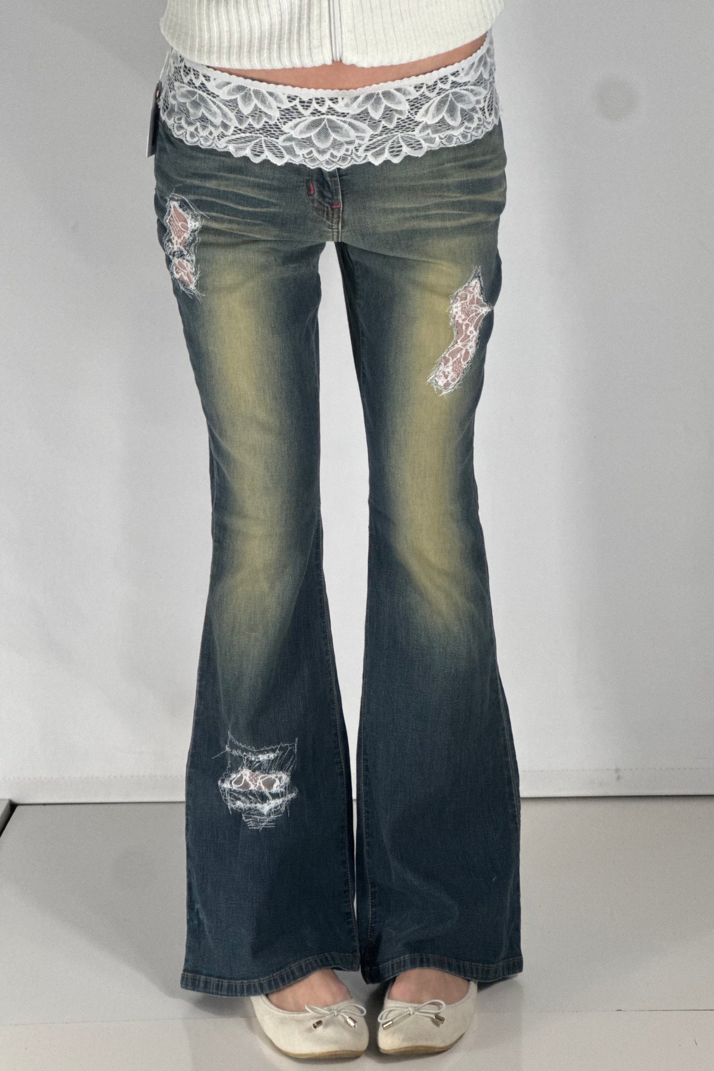 Lågmidjade jeans stl: S