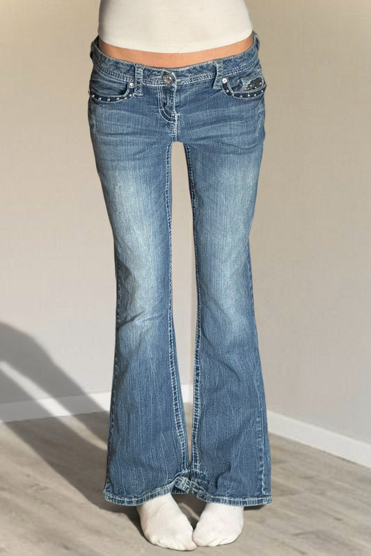 Lågmidjade jeans stl: S