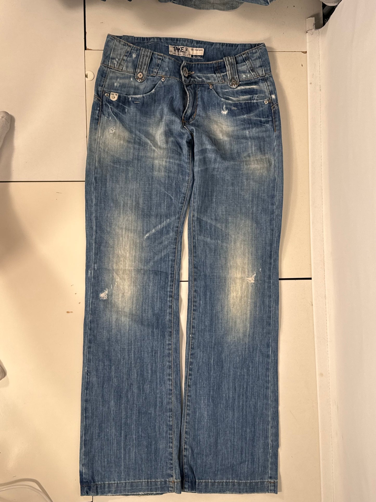Lavtaljede jeans str: S