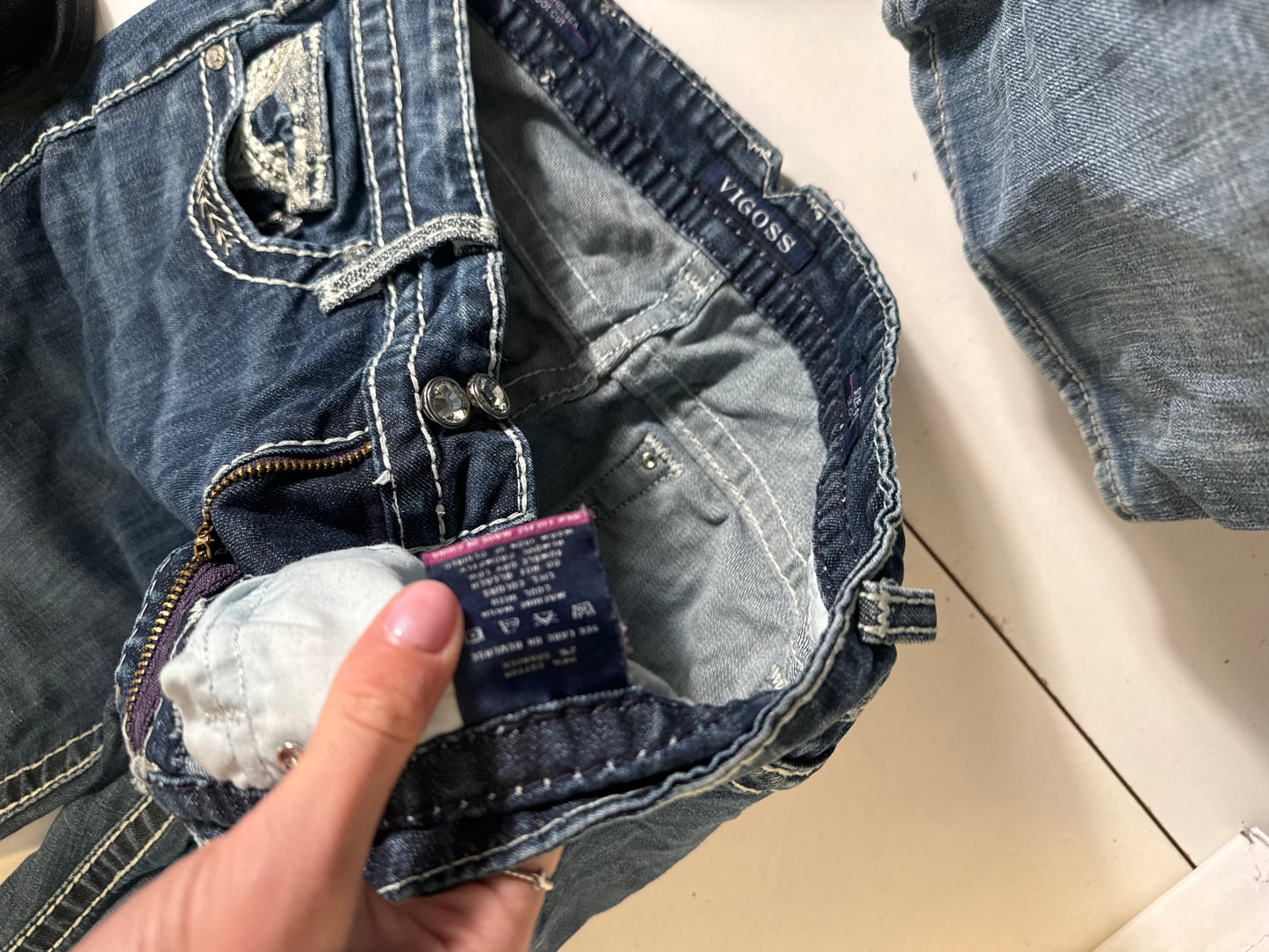 Lågmidjade jeans stl: M