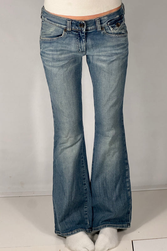 Lavtaljede jeans str: S