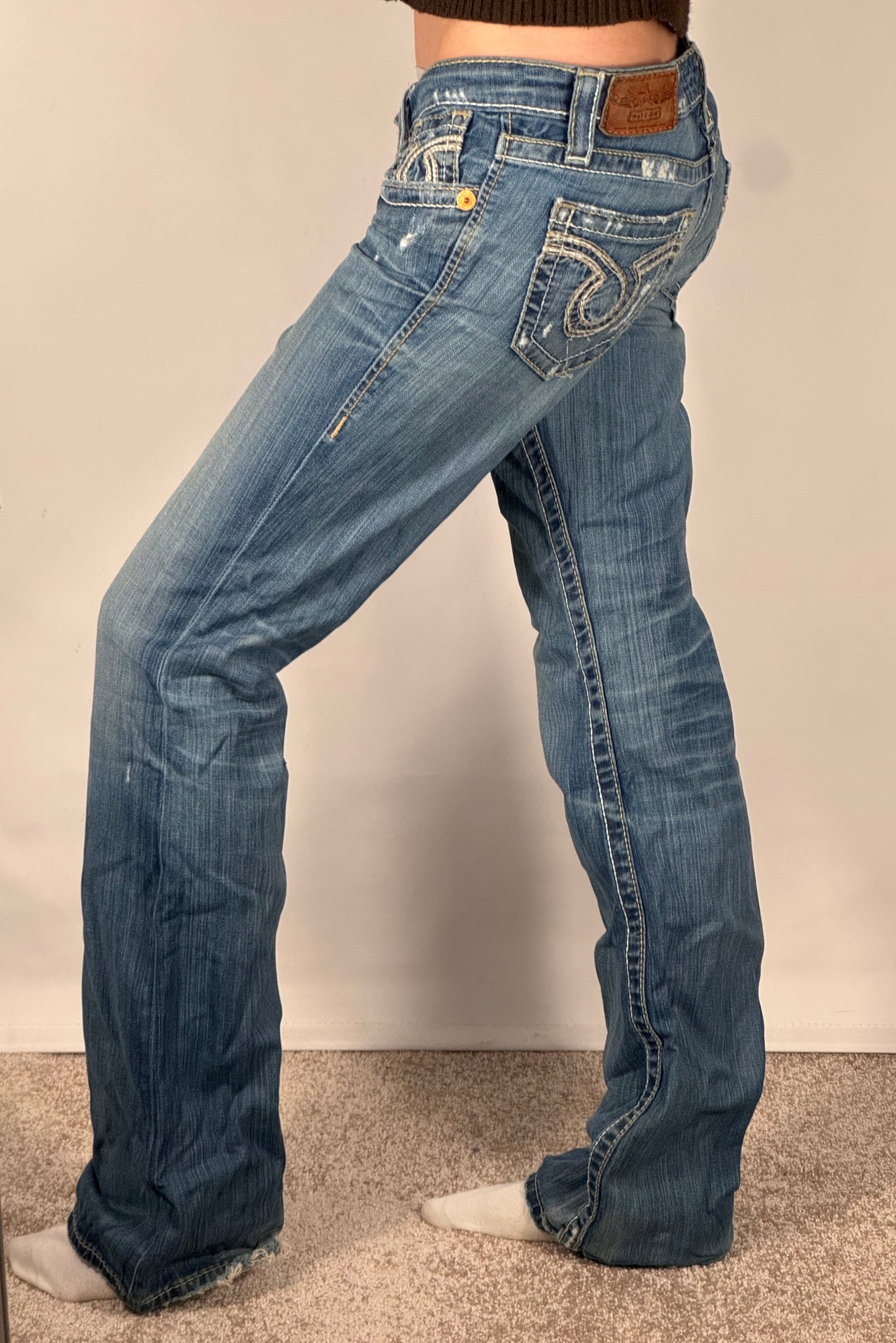 Lågmidjade jeans stl: S
