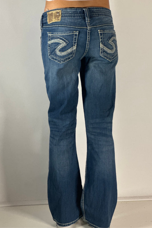 Lågmidjade jeans stl: S