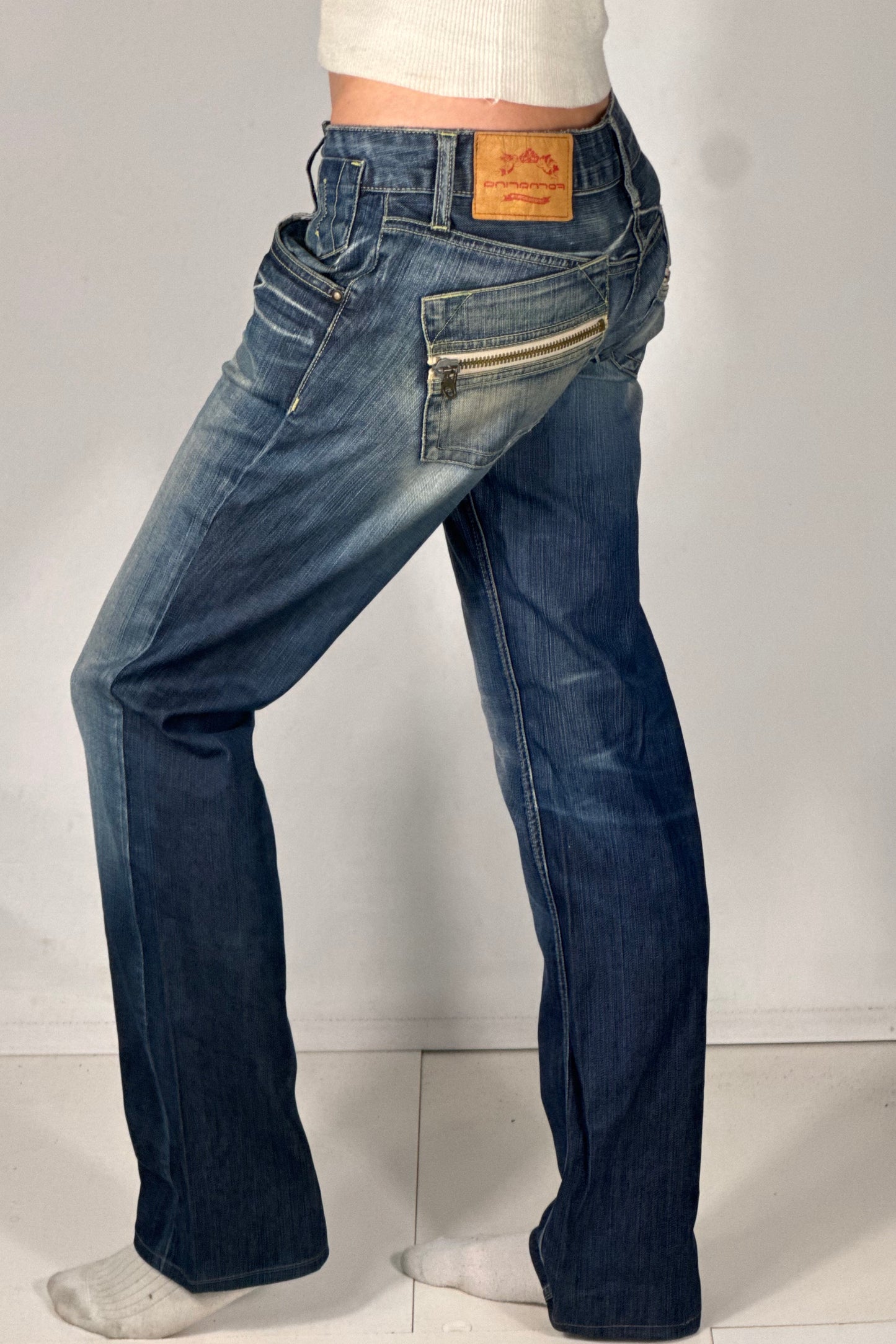 Lavlivede jeans str: XS